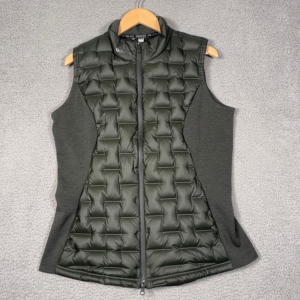 Adidas Frostguard Down Puffer Golf Vest Mens XL Green Ski Snow Techwear Gorpcore